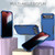 iPhone Air Commuter Shockproof TPU + PC Phone Case - Royal Blue+Black
