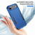 iPhone Air Commuter Shockproof TPU + PC Phone Case - Royal Blue+Black
