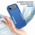 iPhone Air Commuter Shockproof TPU + PC Phone Case - Royal Blue+Grey Green