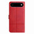 iPhone Air Cowhide Texture Stitching Leather Phone Case - Red iPhone Air Cowhide Texture Stitching Leather Phone Case - Red