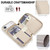 iPhone Air Crossbody Zipper RFID Card Bag Phone Case - Apricot