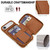 iPhone Air Crossbody Zipper RFID Card Bag Phone Case - Brown