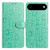 iPhone Air Daisy Embossed Leather Phone Case - Green