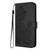 iPhone Air Datura Flower Embossed Flip Leather Phone Case - Black