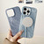 iPhone Air Denim MagSafe Magnetic PC + PU Phone Case - Light Blue