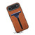 iPhone Air Denior D07 DV Elastic Card Slot PU Back Cover Phone Case - Brown