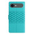 iPhone Air Diamond Embossed Skin Feel Leather Phone Case - Blue
