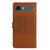 iPhone Air Diamond Embossed Skin Feel Leather Phone Case - Brown
