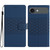 iPhone Air Diamond Embossed Skin Feel Leather Phone Case - Dark Blue