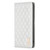 iPhone Air Diamond Lattice Magnetic Leather Flip Phone Case - White