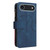 iPhone Air Dual-color 9 Card Slots Zipper Wallet Leather Phone Case - Blue