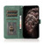 iPhone Air Dual-color Stitching Leather Phone Case - Blue Green