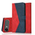 iPhone Air Dual-color Stitching Leather Phone Case - Red Blue