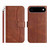 iPhone Air Dual-Folded S-shape Leather Phone Case - Coffee