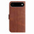 iPhone Air Dual-Folded S-shape Leather Phone Case - Coffee