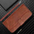 iPhone Air Dual-Folded S-shape Leather Phone Case - Coffee