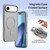 iPhone Air DUX DUCIS Lawa Series 2 in 1 Wallet Zipper Detachable MagSafe Phone Case with Lanyard - Grey iPhone Air DUX DUCIS Lawa Series 2 in 1 Wallet Zipper Detachable MagSafe Phone Case with Lanyard - Grey
