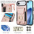 iPhone Air Elastic Card Bag Ring Holder Phone Case - Rose Gold iPhone Air Elastic Card Bag Ring Holder Phone Case - Rose Gold