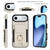iPhone Air Elastic Card Bag Ring Holder Phone Case - White