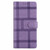 iPhone Air Embossed Checkered Leather Phone Case - Purple