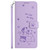 iPhone Air Embossed Kitten Phone Leather Case with Lanyard - Purple