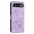 iPhone Air Embossed Kitten Phone Leather Case with Lanyard - Purple