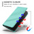 iPhone Air Embossed Multi-functional Wallet Retro Leather Phone Case - Mint Green