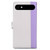 iPhone Air Embossed Two-Color Leather Phone Case - Purple White