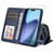 iPhone Air ENKAY Card Wallet Calf Texture Leather Phone Case with Thickened Glue No White Edge Film - Blue