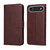 iPhone Air ENKAY Card Wallet Calf Texture Leather Phone Case with Thickened Glue No White Edge Film - Brown