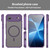 iPhone Air Fan Dun Series TPU Hybrid PC Frosted Magsafe Phone Case - Purple