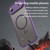iPhone Air Fan Dun Series TPU Hybrid PC Frosted Magsafe Phone Case - Purple