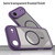 iPhone Air Fan Dun Series TPU Hybrid PC Frosted Magsafe Phone Case - Purple