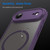 iPhone Air Fan Dun Series TPU Hybrid PC Frosted Magsafe Phone Case - Purple