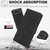 iPhone Air Fantasy Skin-feel Calfskin Texture Leather Phone Case - Black