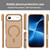 iPhone Air Fanying Series PC Hybrid TPU Translucent Frosted MagSafe Phone Case - Desert Gold