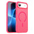 iPhone Air Fanying Series PC Hybrid TPU Translucent Frosted MagSafe Phone Case - Rose Red