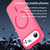 iPhone Air Fanying Series PC Hybrid TPU Translucent Frosted MagSafe Phone Case - Rose Red