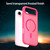 iPhone Air Fanying Series PC Hybrid TPU Translucent Frosted MagSafe Phone Case - Rose Red