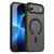 iPhone Air Fanying Series PC Hybrid TPU Translucent Frosted MagSafe Phone Case - Translucent Black