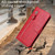 iPhone Air Fashion Calf Texture Zipper Leather Phone Case - Red