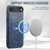 iPhone Air Fierre Shann Cowhide Vertical Flip Magnetic Card Holder Phone Case - Blue
