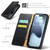 iPhone Air Fierre Shann PU Genuine Leather Texture Phone Case - Black