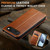 iPhone Air Fierre Shann PU Genuine Leather Texture Phone Case - Brown