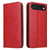 iPhone Air Fierre Shann PU Genuine Leather Texture Phone Case - Red