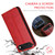 iPhone Air Fierre Shann PU Genuine Leather Texture Phone Case - Red