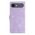 iPhone Air Flower Butterfly Embossing Pattern Leather Phone Case - Purple