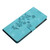 iPhone Air Flower Butterfly Embossing Pattern Leather Phone Case - Sky Blue