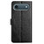 iPhone Air Flower Embossed Leather Phone Case - Black iPhone Air Flower Embossed Leather Phone Case - Black