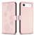 iPhone Air Four-leaf Embossed Leather Phone Case - Pink